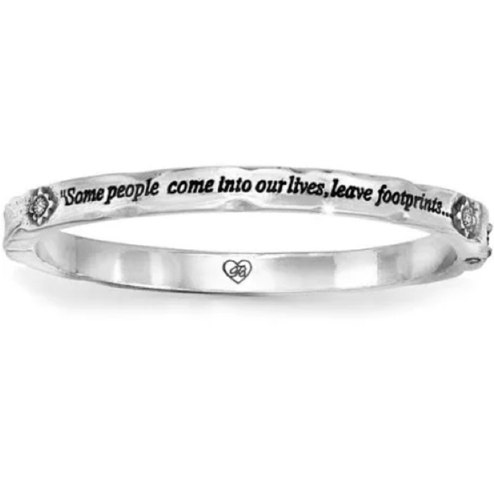 BNWT Brighton Footprints Hinged Bangle